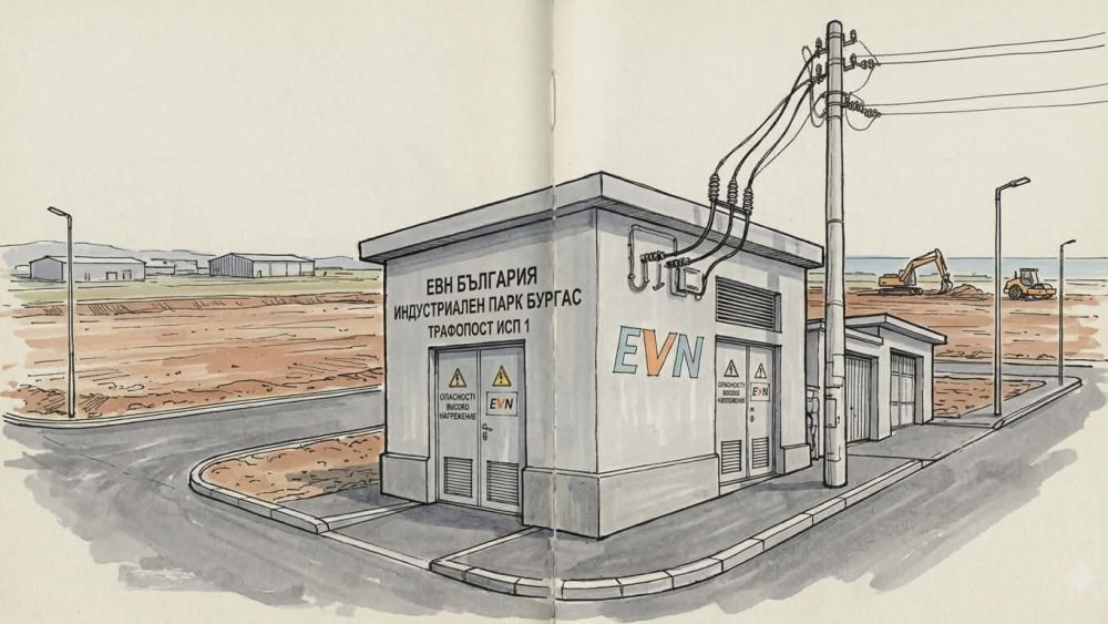 Обявление: Изграждане на нов БКТП 1х800kVA, 20/0.4kV в УПИ VIII-726